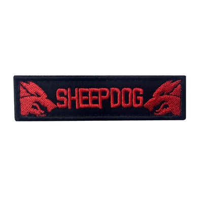 Black And Red Sheep Dog Banner Tactical Patch