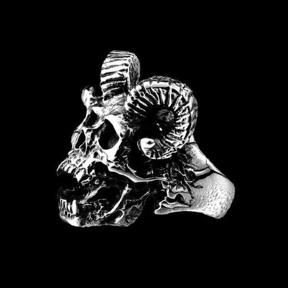 DEVIL GOAT SKULL RING