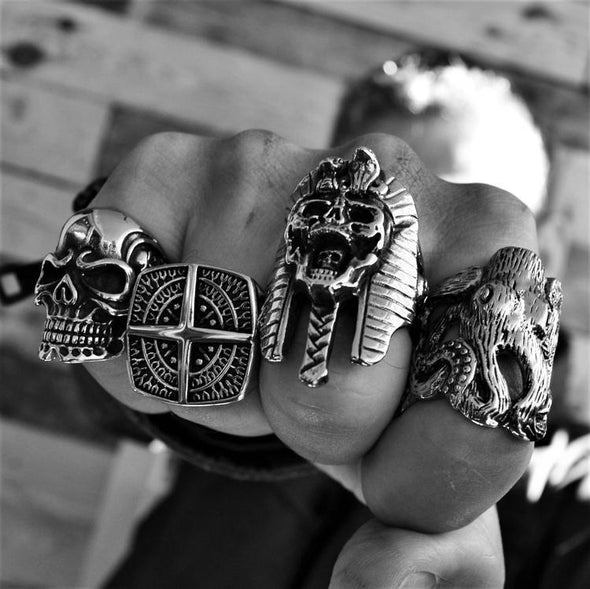 EGYPTIAN CURSE SKULL RING