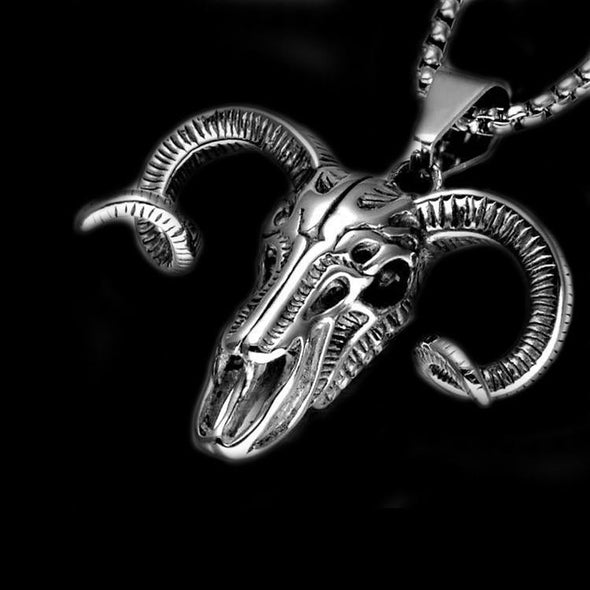 GOAT SKULL HEAD NECKLACE