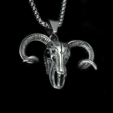 GOAT SKULL HEAD NECKLACE