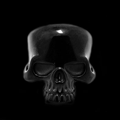 JAW SKULL BLACK RING