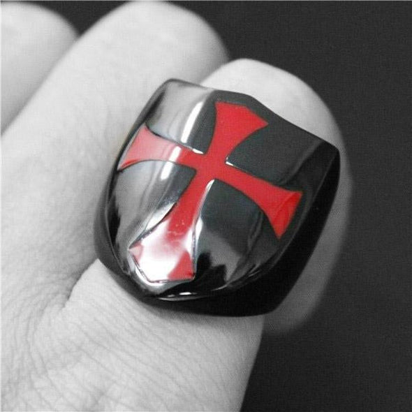 KNIGHTS TEMPLAR SHIELD RING