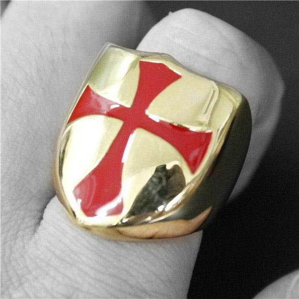 KNIGHTS TEMPLAR SHIELD RING