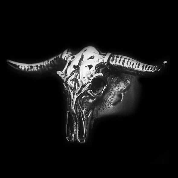 LONGHORN SKULL RING