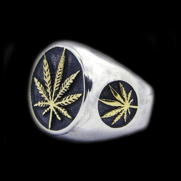 MARY JANE RING GOLD LEAF