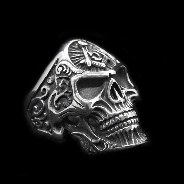 MASONIC SKULL RING