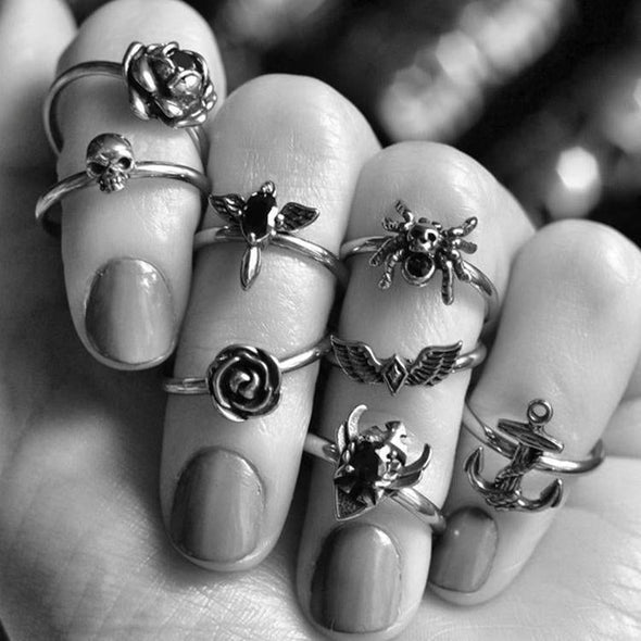 NORTH STAR KNUCKLE RING