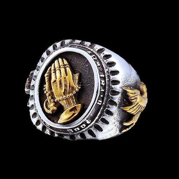 PRAYER HANDS RING