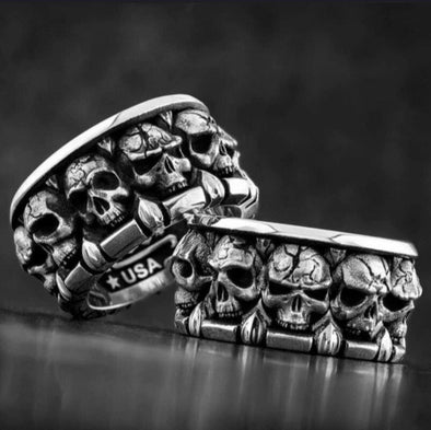 Domineering Skull Ring