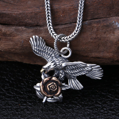 Eagle Rose Necklace