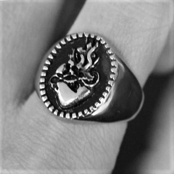 SACRED FIRE HEART RING