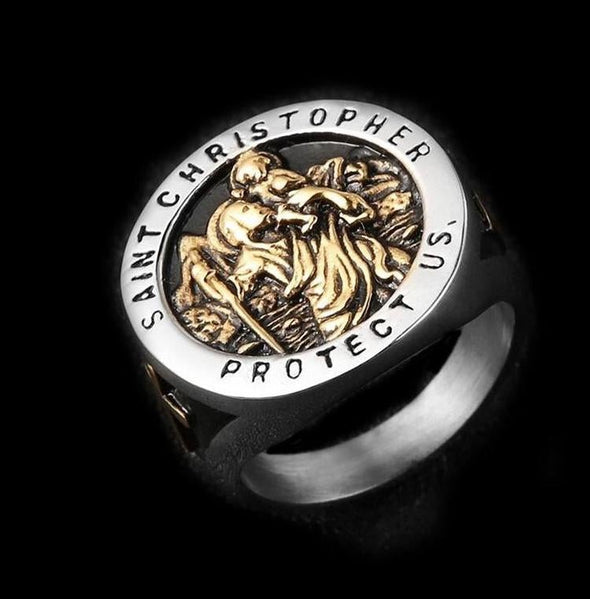 ST CHRISTOPHER RING