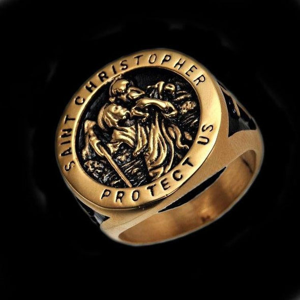 ST CHRISTOPHER RING