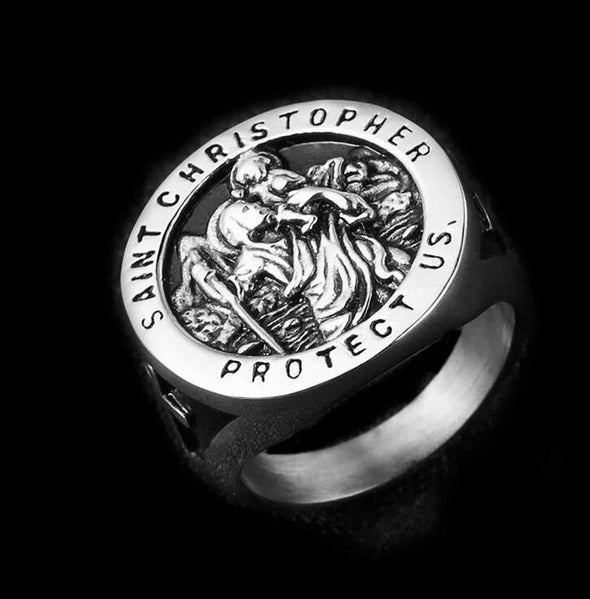 ST CHRISTOPHER RING